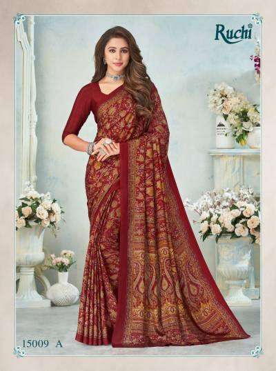 Vivanta Silk Hits Vol 12 By Ruchi Crepe Silk Daily Wear Saree Collection